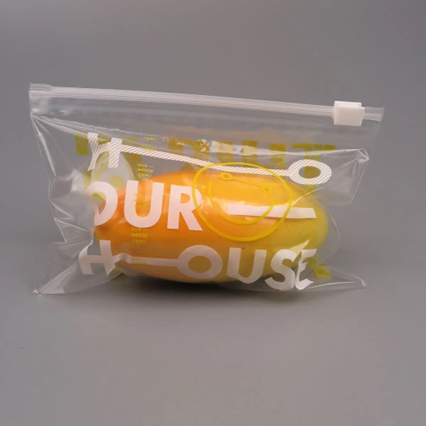 transparent Slider Bags zipper bag Pull bone bag